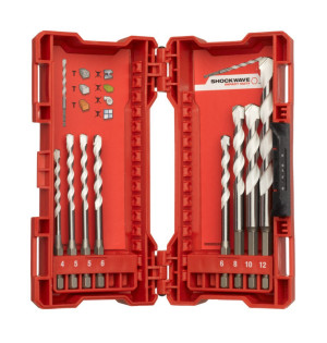 Wiertła uniwersalne udarowe Shockwave zestaw 8szt. [MILWAUKEE]