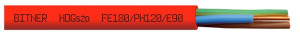 Przewód ognioodporny HDGs 3x4 żo FE180/PH120 E90 300/500V bezhalogenowy, elektroenergetyczny, czerwony; B52053, BITNER