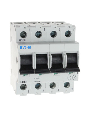 Rozłącznik izolacyjny modułowy 0-1 100A 4P, IS-100/4; 276285, EATON ELECTRIC