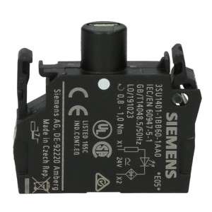 Moduł LED 24V AC/DC, biały, zaciski śrubowe, do montażu tablicowego, SIRIUS ACT; 3SU1401-1BB60-1AA0, SIEMENS