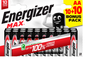 Bateria MAX AA LR6 10+10, blister=20szt; ENERGIZER