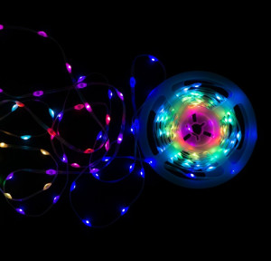 Magiczne lampki 1mln kolorów 100LED RGB 5m DC5V IP65 (wtyk USB) - sterownie aplikacja