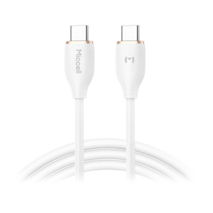 Kabel USB-C - USB-C Miccell VQ-D09, 60W, 1,5m, biały