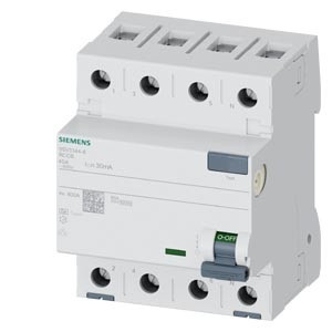 Wyłącznik różnicowoprądowy 4P 40A 30mA typ A 10kA 400V 4M; 5SV3344-6 SIEMENS