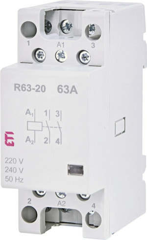 Stycznik modułowy 63A 230VAC 4P 4NO (4Z 0R) 3M, R63-40 230V; 002463450 ETI