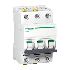 Wyłącznik nadprądowy 3P C 40A 6kA AC, Acti9 iC60N-C40-3; A9F04340, SCHNEIDER ELECTRIC