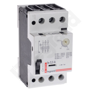 Wyłącznik silnikowy 3P 0,8kW 1,6-2,5A M 250 2,5A; 606806 LEGRAND