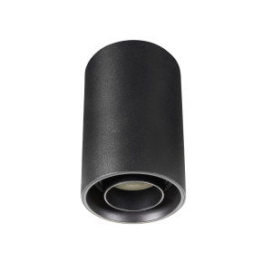 Oprawa SPOT nawierzchniowa CHLOE z wymiennym żródłem GU10, okrągła 80X130mm IP20, regulowany kąt świecenia, czarna; SPECTRUM LED