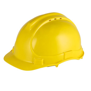 Hełm, kask ochronny przemysłowy HELIUS żółty; S-42059 STALCO