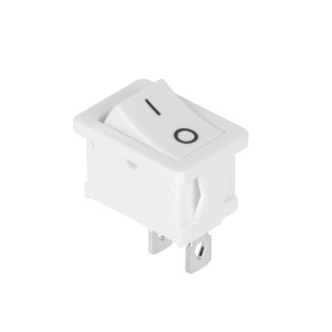 Łącznik kołyskowy 0-1 mały 2x2,5x1,5cm, 6A/250V, biały