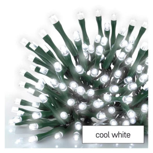 Lampki świąteczne Classic, łańcuch 120 LED 12m zimna biel; 3,6W, IP44 timer