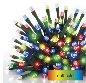 Lampki świąteczne Classic, łańcuch 120 LED 12m multikolor; 3,6W, IP44 timer