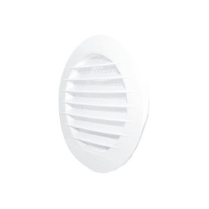 Kratka wentylacyjna okrągła wentylator fi100mm, wymiary zewn: fi133x26mm, biały, KRO 100; 007-0184, DOSPEL