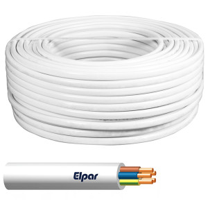 Przewód YDY 5x10 żo 450/750V biały; ELPAR