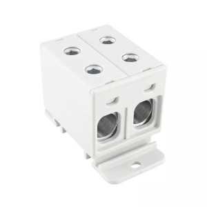 Złączka Szynowa Rozdzielcza 1-torowa 4-otwory 50mm2 Zgx 2x50 Szara