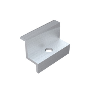 BUF30 boczny uchwyt panela h=30mm (klema końcowa) srebrny