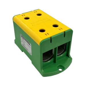 ZŁĄCZKA SZYNOWA JEDNOPOLOWA ZGX 2x240 MM2 ŻÓŁTO - ZIELONA (Al/Cu)