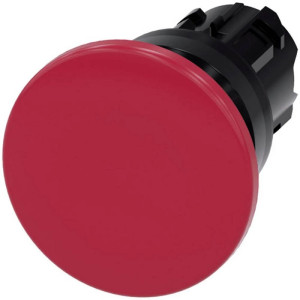 Przycisk grzybkowy 22mm okrągły tworzywo czerwony 40mm z samopowrotem SIRIUS ACT; 3SU1000-1BD20-0AA0 SIEMENS