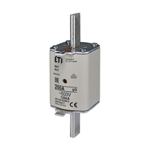 Wkładka bezpiecznikowa przemysłowa zwłoczna KOMBI, NH1 gG 200A/500V (WT-1/gG 200A); 004184217, ETI