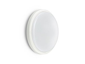 Plafon LED 11W 1100lm, barwa światła neutralna biel 4000K, obudowa biała IP65 IK08 fi285mm wys.64mm, 120st, WL070V LED11S/840 PSU II WH; PHILIPS