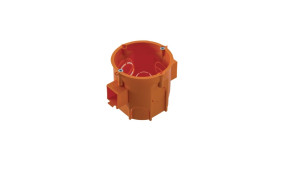 Puszka podtynkowa końcowa PK60 60 Lux głęboka łączeniowa, pomarańczowa, z wkrętami, opk=110szt; A.0006LP, PAWBOL