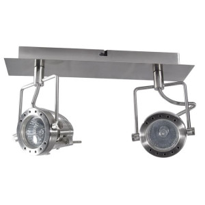SONDA EL-2J oprawa ścienno-sufitowa 2xGU10 max.50W, satynowy chrom