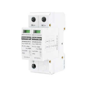 OGRANICZNIK PRZEPIĘĆ 2P DC 1000V KLASY T2; A53-SPD-MOV-DC-2P-T2, SCHELINGER