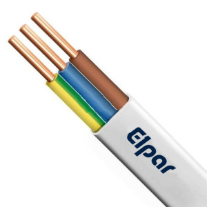 Przewód HDHp-J 3x2,5 MM2 (B2ca) 450/750V, biały bezhalogenowy, krążek 100m; ELPAR
