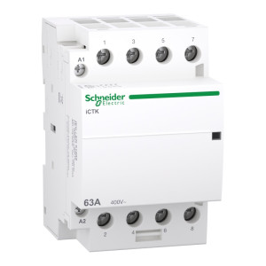 Stycznik modułowy Acti9 iCTK50-63-40-230 63A 4NO 50Hz 220/240VAC; A9C40463, SCHNEIDER ELECTRIC