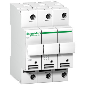 Rozłącznik bezpiecznikowy cylindryczny 3P 10x38mm STI; A9N15656, SCHNEIDER ELECTRIC