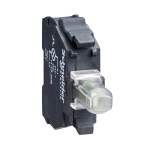 Zestaw świetlny fi22 zielony LED 24V standardowy, Harmony XB4; ZBVB3, SCHNEIDER ELECTRIC