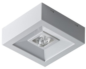 Oprawa awaryjna LED 3W 315lm 1h natynkowa IP41 optyka do korytarzy jednozadaniowa biała LOVATO N ECO; LVNC/3W/E/1/SE/X/WH AWEX