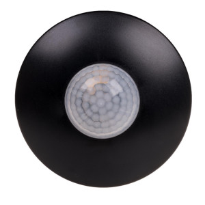 Czujnik ruchu 230VAC, 1000W, 360 stopni, czarny