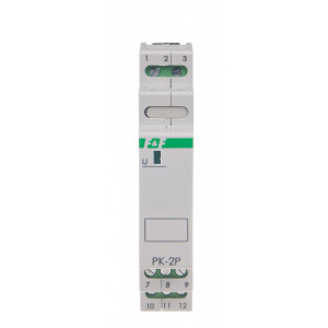 Przekaźnik elektromagnetyczny PK-2P, 230V AC, styk: 2P - przełączny, 2x8A, 1M