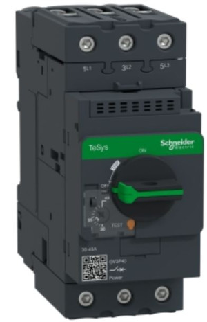 Wyłącznik silnikowy 3P 18,5kW 30-40A, napęd obrotowy, zaciski everlink; GV3P40, SCHNEIDER ELECTRIC