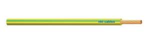 Przewód LgY 2,5 żółto-zielony H07V-K jednożyłowy, żyła giętka, krażek 100m; NKT CABLES