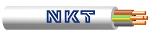 Przewód YDY 4x1,5 żo 450/750V biały, NKT Cables