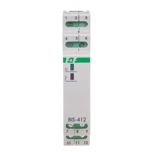 Przekaźnik impulsowy grupowy 16A 230VAC 1P; BIS-412, F&F