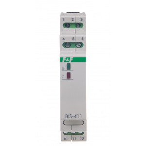 Przekaźnik bistabilny włącz/wyłącz 1P 16A separowany 165-265V AC Inrush; BIS-411-LED, F&F