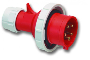 Wtyczka przenośna 16A 5P 400V IP67 czerwona, WP165 SHARK TWIST; 0152-6 PCE
