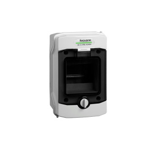 Rozdzielnica natynkowa hermetyczna 6 modułów IP65 400VAC 1500VDC z listwą N+PE, odporna na UV, drzwi przezroczyste, PHS 6T; 113262, NOARK ELECTRIC