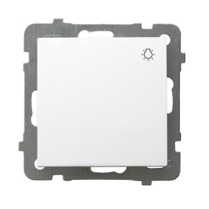 AS Przycisk zwierny światło 10A 250V IP20, zaciski gwintowe, biały; ŁP-5G/m/00, OSPEL