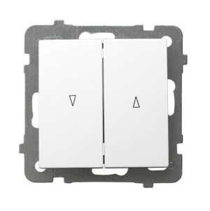 AS Łącznik żaluzjowy, biały; ŁP-7G/m/00, OSPEL