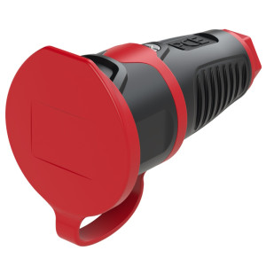 Gniazdo gumowe z bolcem 16A 2P+Z 230V z zatyczką Taurus2
