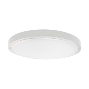 Plafon LED / Średnica: 295mm / Barwa:4000K / 2400lm /Klosz: Okrągły mleczny biała ramka / IP44 VT-8624 24W