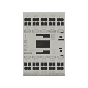Stycznik mocy 3P 9A 4kW AC-3 400V, cewka 24VAC, styki pomocnicze: 1NO (1Z), zaciski szybkozłacza; DILM9-10(24V50/60HZ)-PI; 199231, EATON ELECTRIC