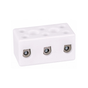 CPO-10A-3P Złączka gwintowa porcelanowa, 6mm2, 3 tory