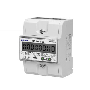 3-fazowy licznik energii elektrycznej, 80A, port RS-485, MID, 4,5 moduły, DIN TH-35mm