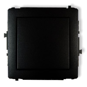 DECO Łącznik jednobiegunowy 10A 250V, moduł, czarny mat; 12DWP-1 KARLIK