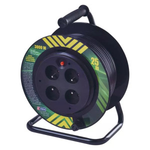 P19425P przedłużacz na bębnie 4G z/u OMY3x1,50 czarny 25m